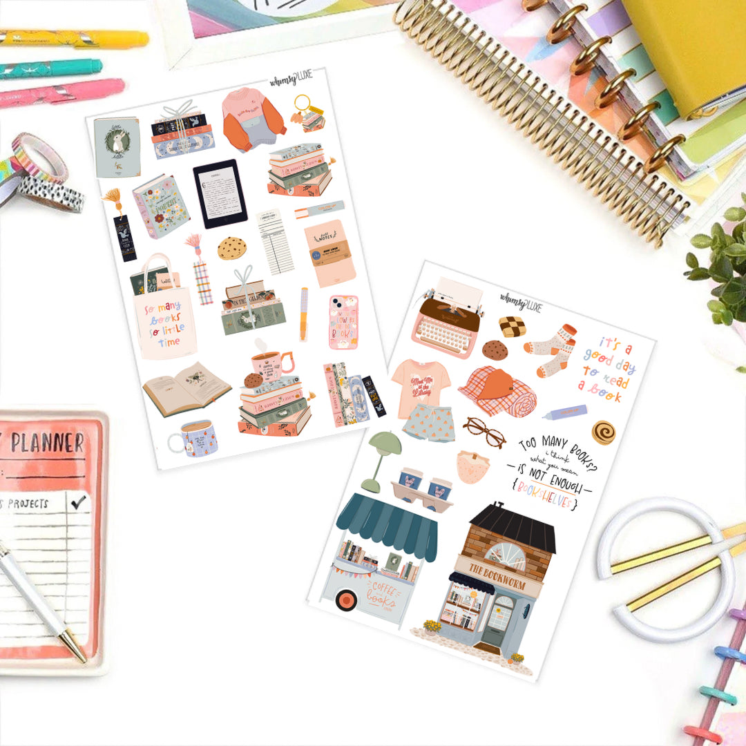 Book Love Sticker Sheets