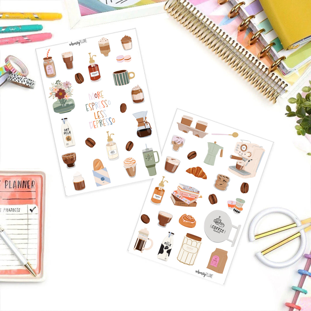 Love a Latte Sticker Sheets