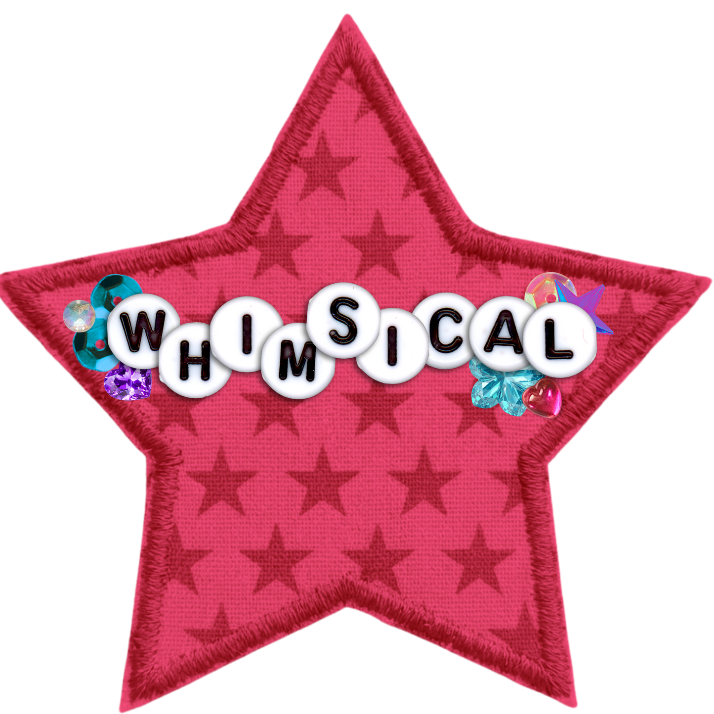 Whimsical Star die cut Sticker