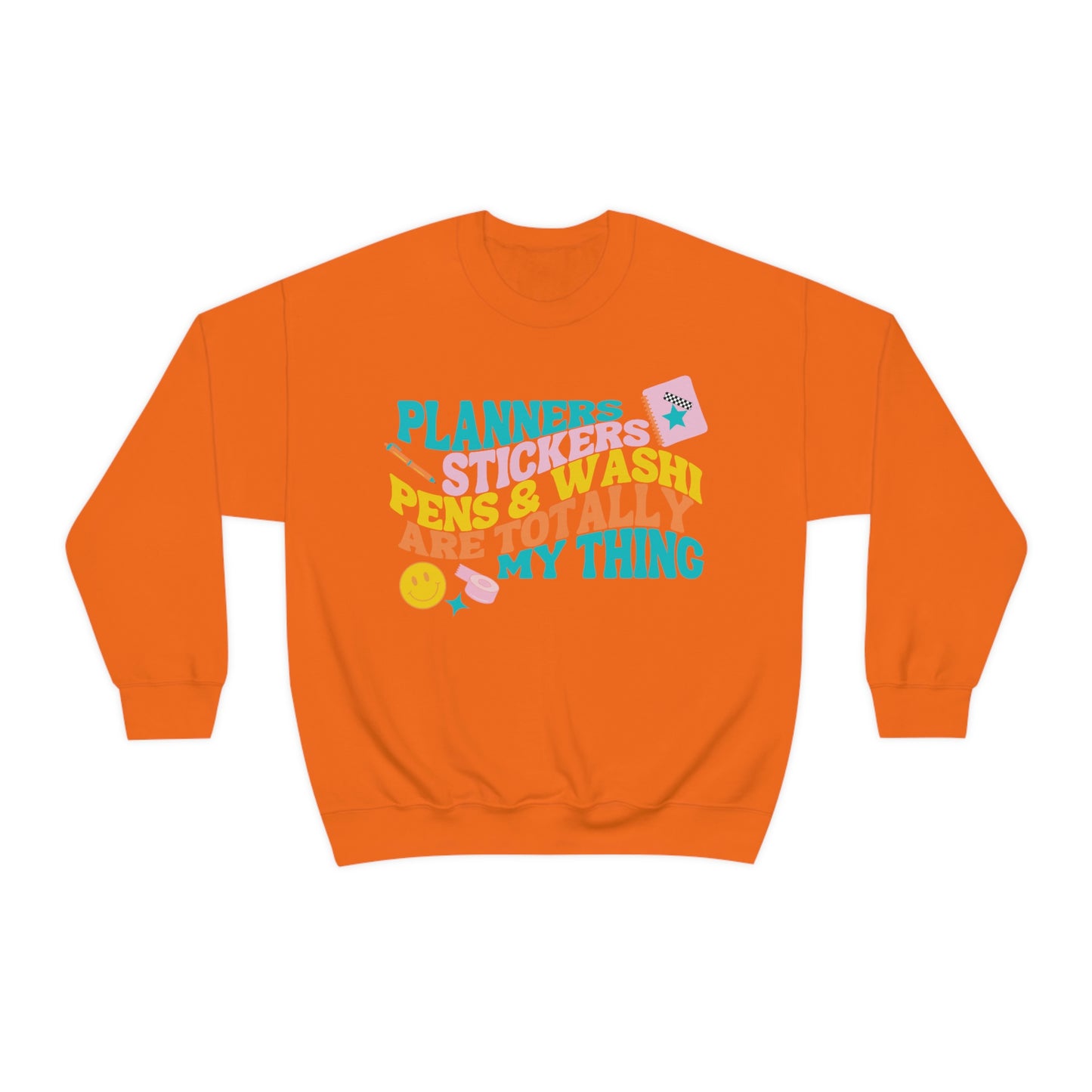 Planner Things Colorful Sweatshirt