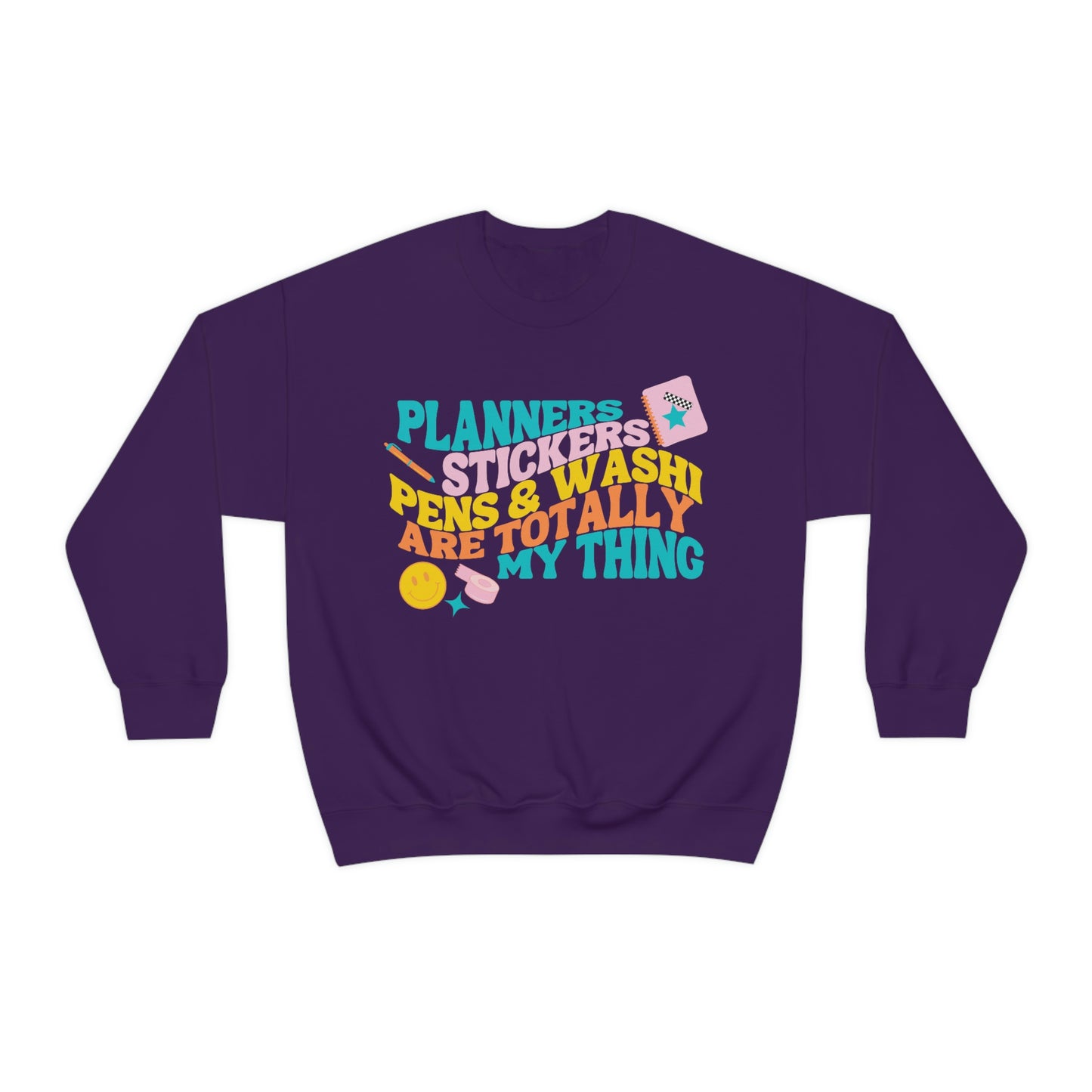 Planner Things Colorful Sweatshirt