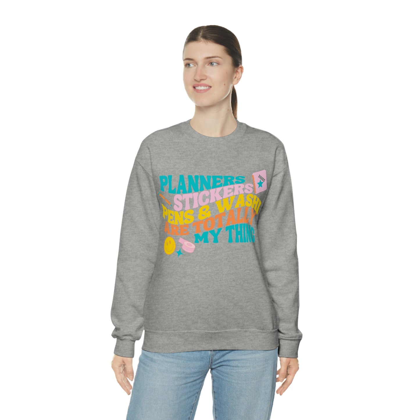 Planner Things Colorful Sweatshirt