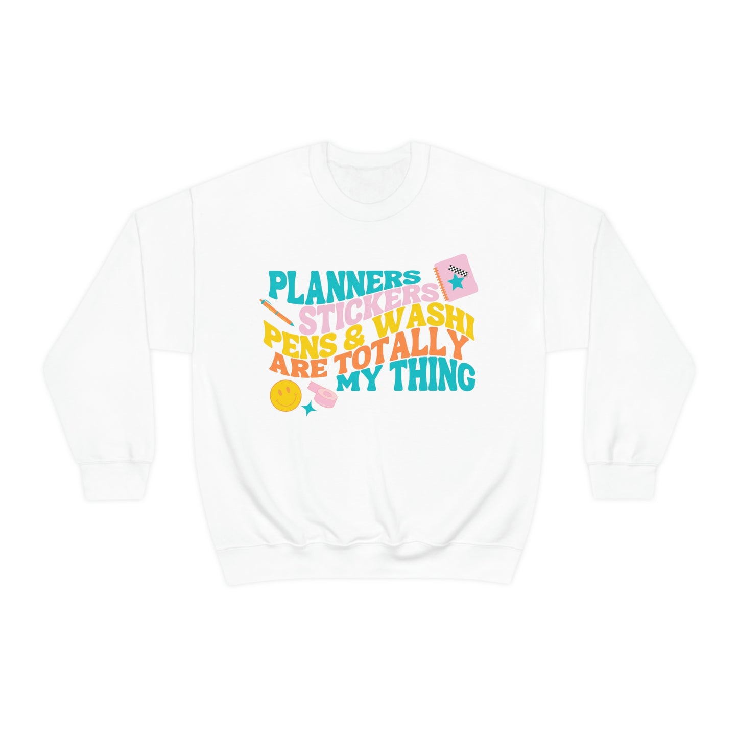 Planner Things Colorful Sweatshirt