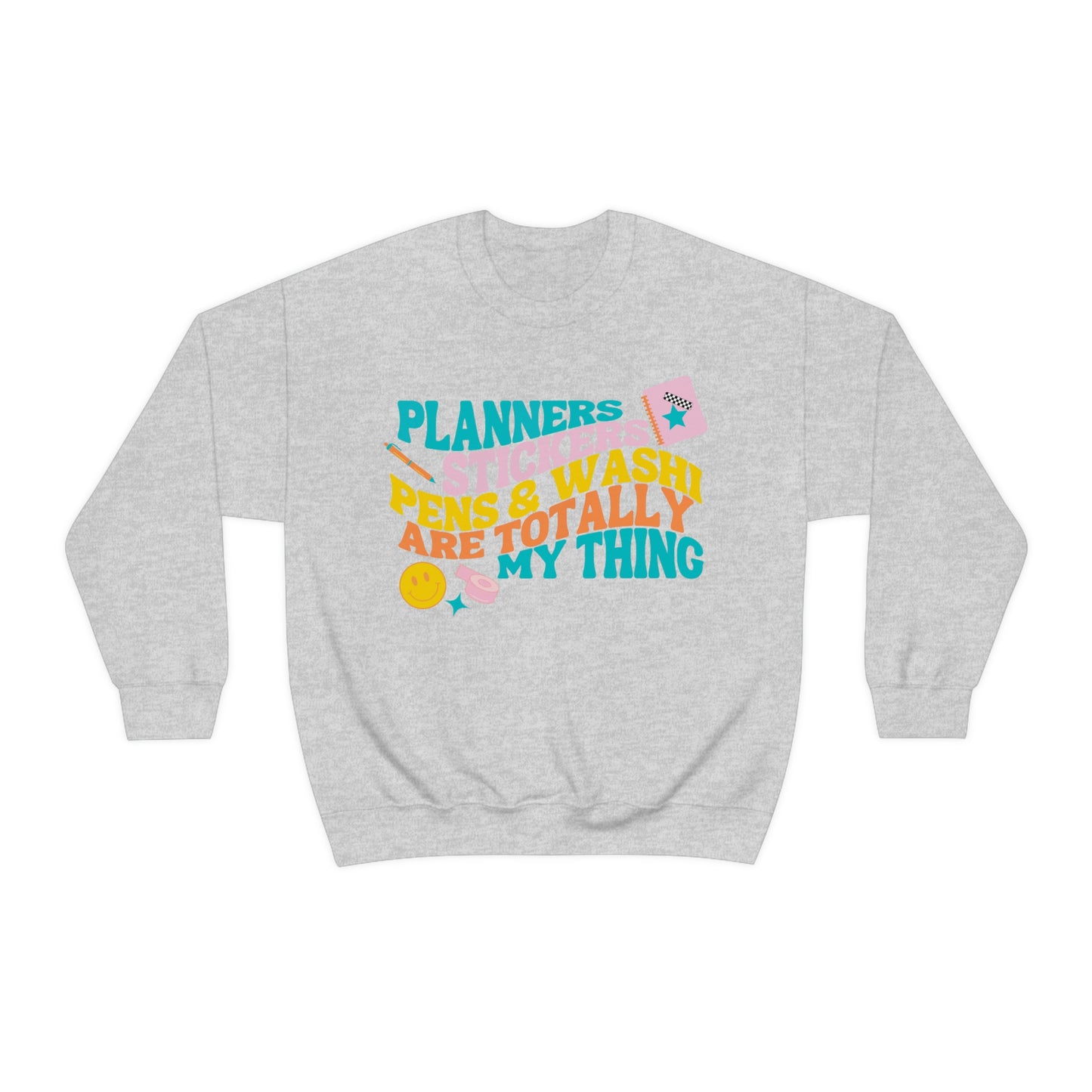 Planner Things Colorful Sweatshirt