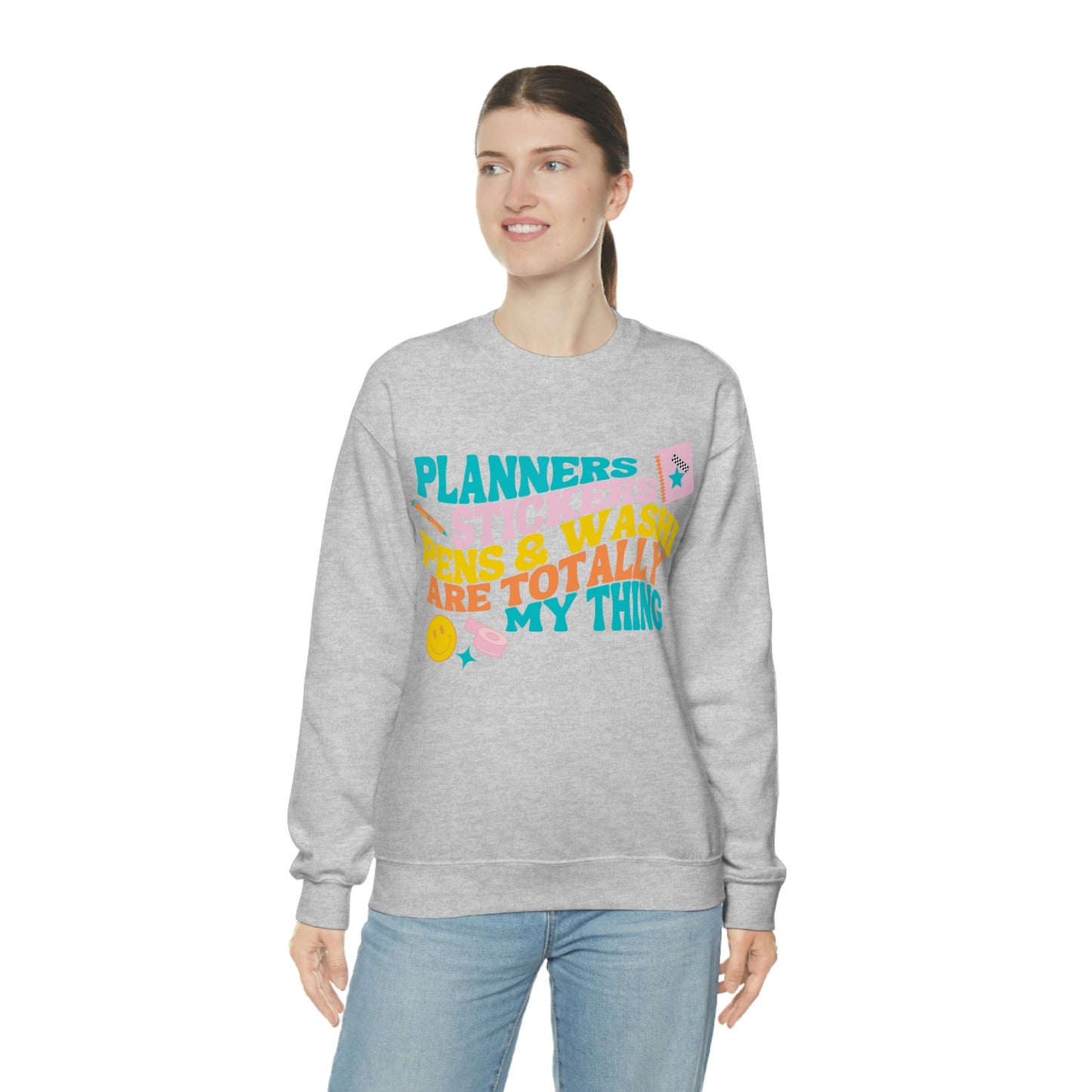 Planner Things Colorful Sweatshirt