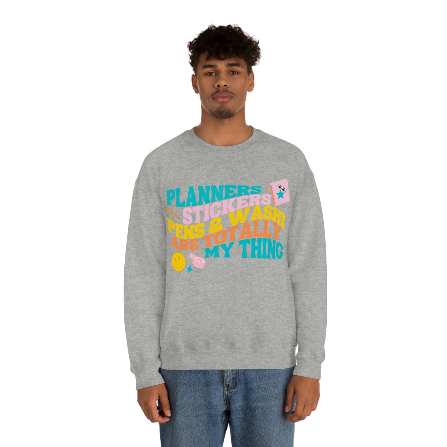 Planner Things Colorful Sweatshirt