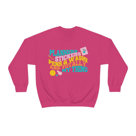 Planner Things Colorful Sweatshirt