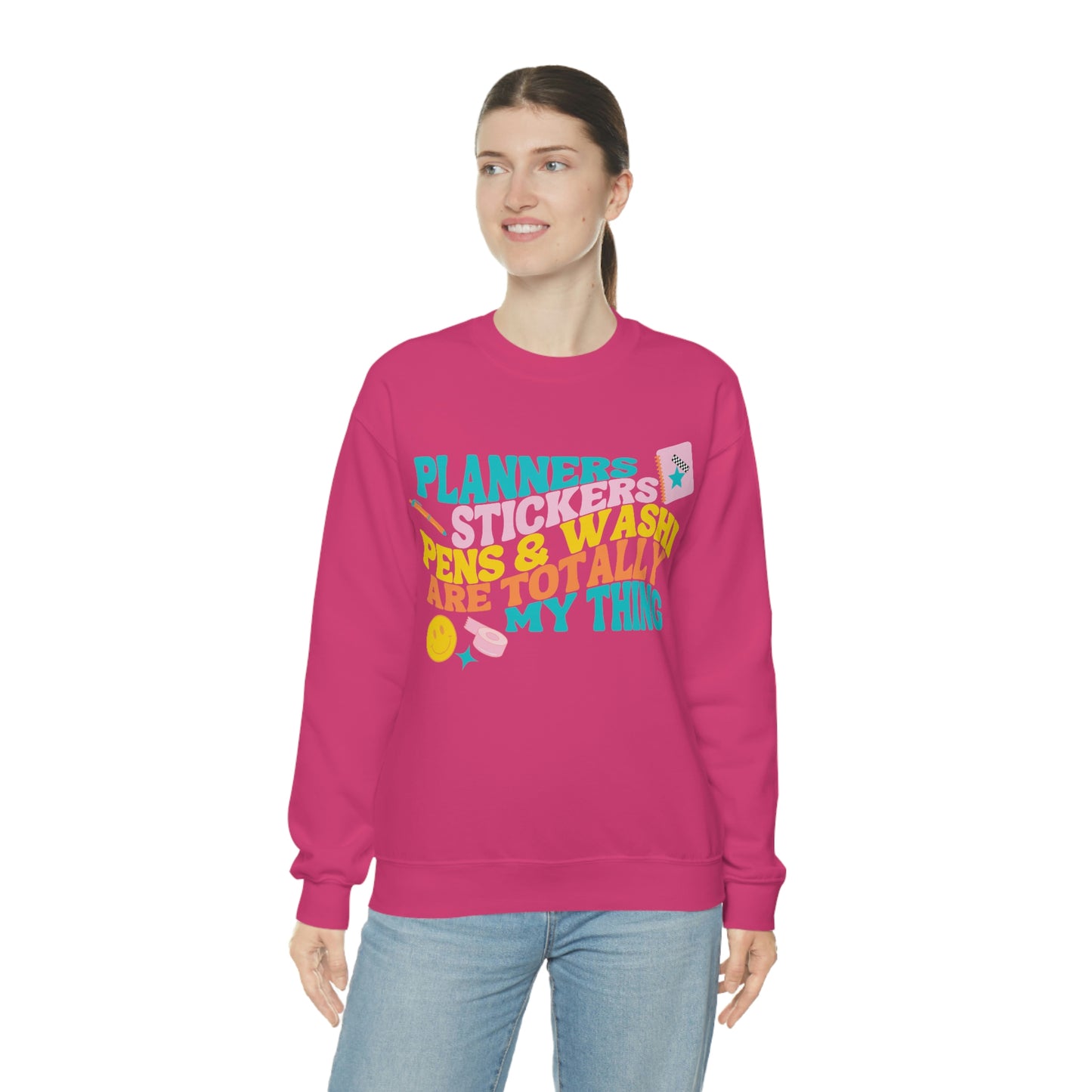 Planner Things Colorful Sweatshirt