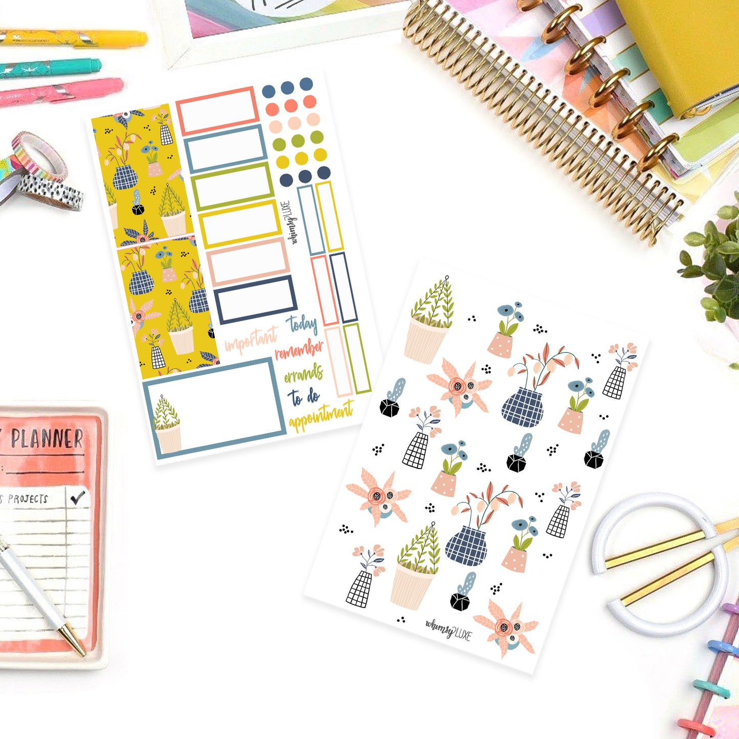 Modern Plants- Plant Planner Stickers