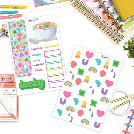 Lucky Charms - St Patrick's Day Planner Stickers