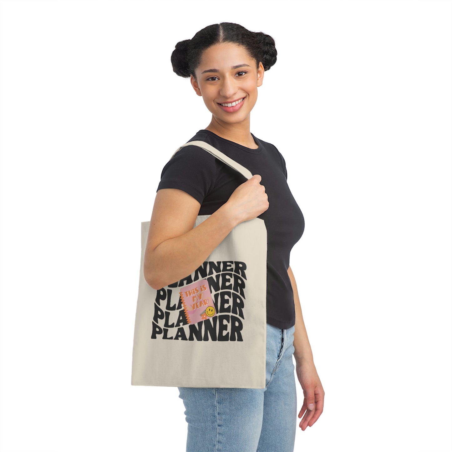 Planner Canvas Tote Bag