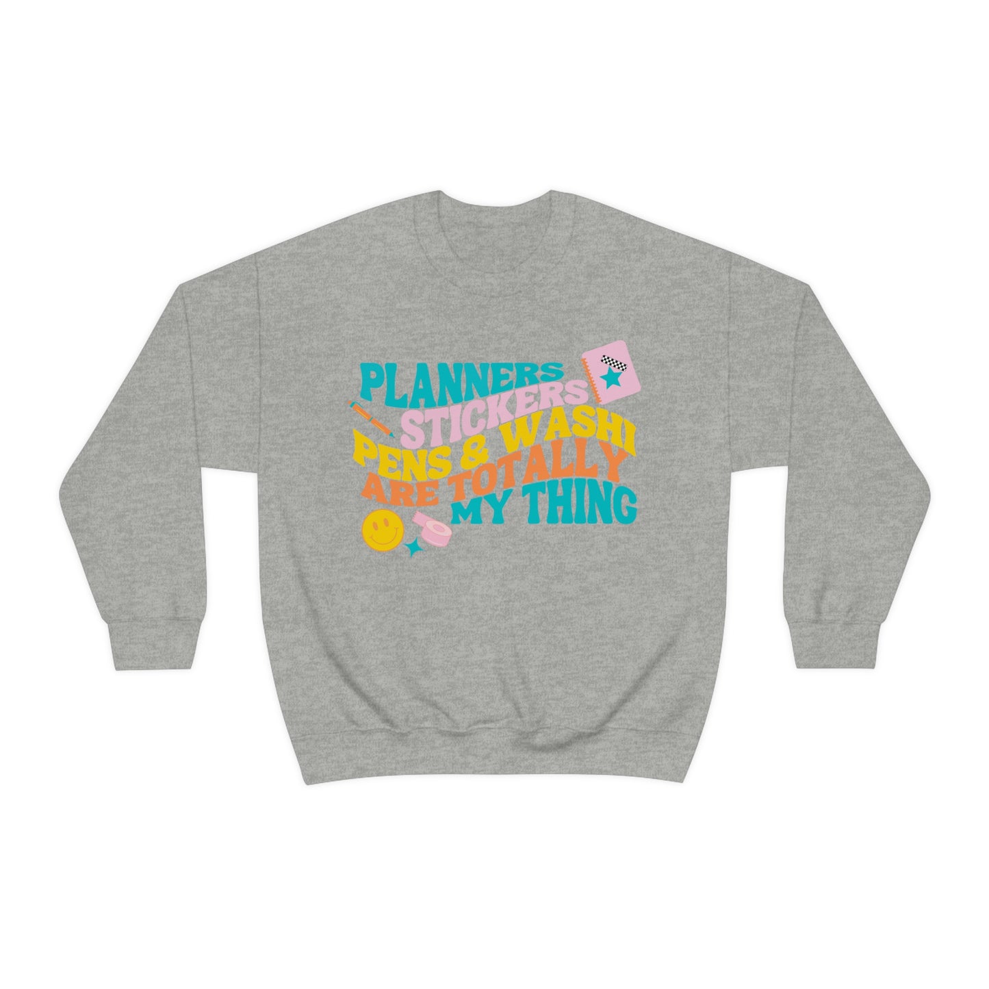 Planner Things Colorful Sweatshirt