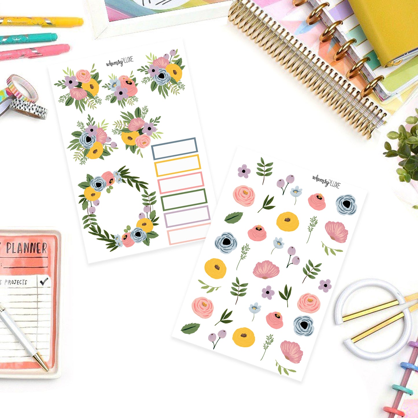 Tina Floral- Floral Planner Stickers