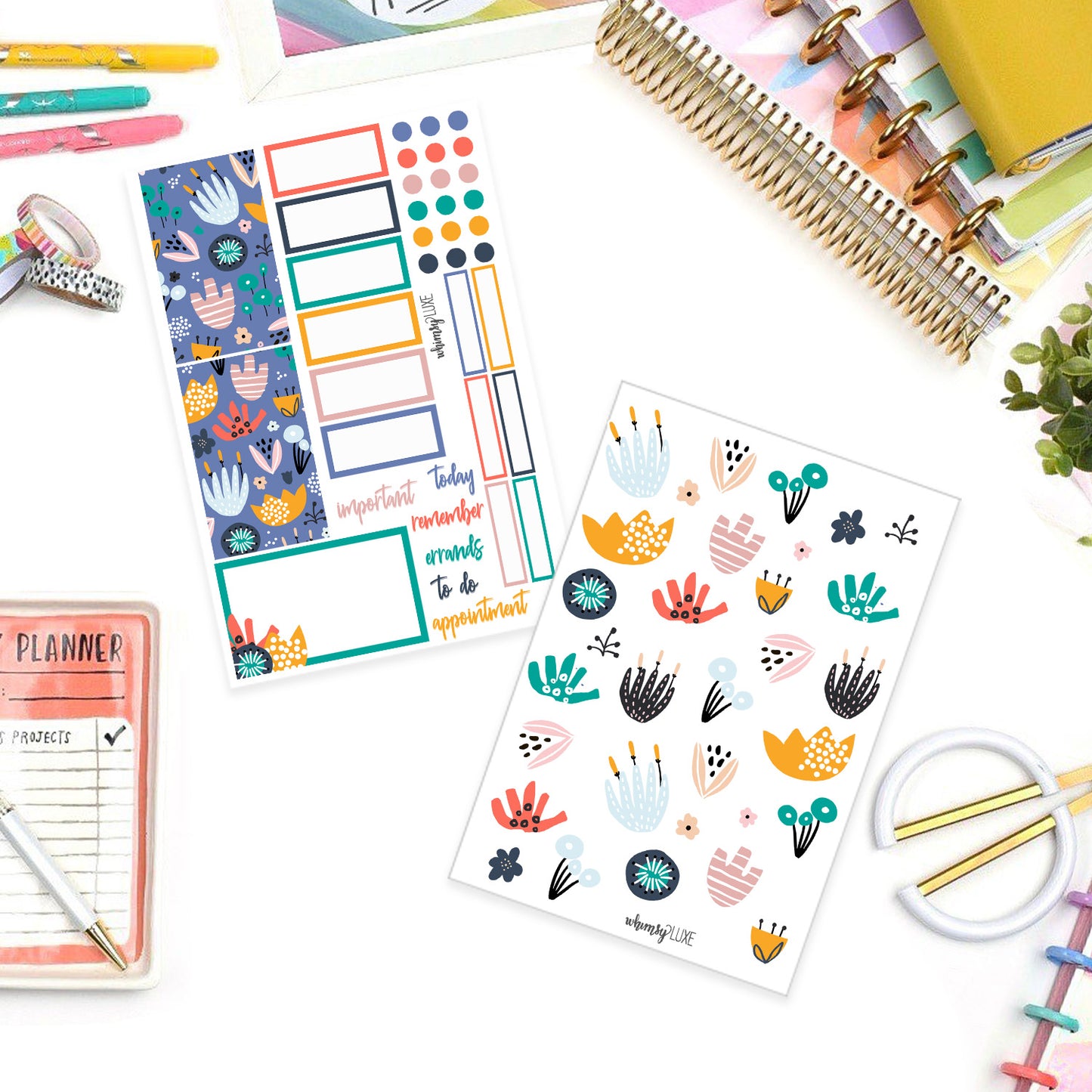 Modlife - Modern Floral Planner Stickers